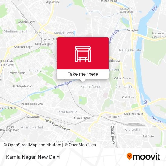 Kamla Nagar map