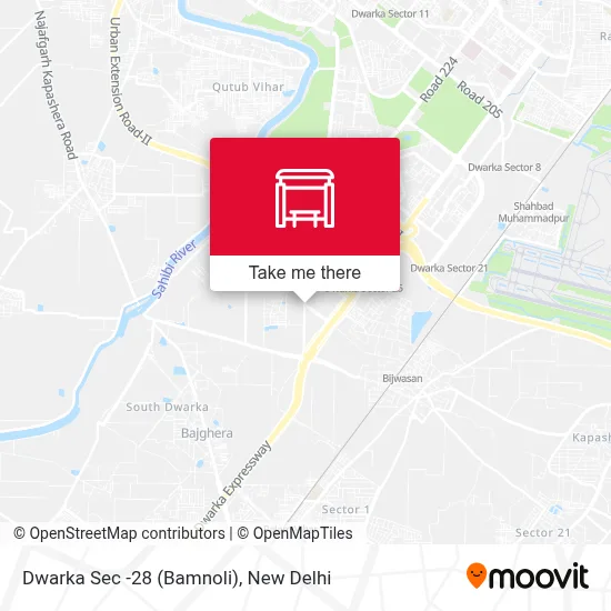 Dwarka Sec -28 (Bamnoli) map