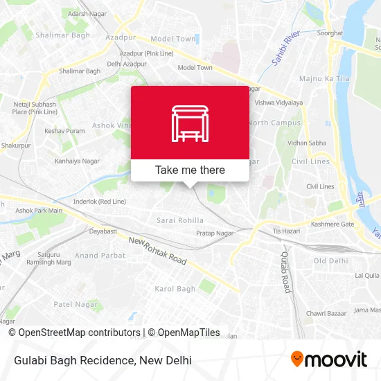Gulabi Bagh Recidence map