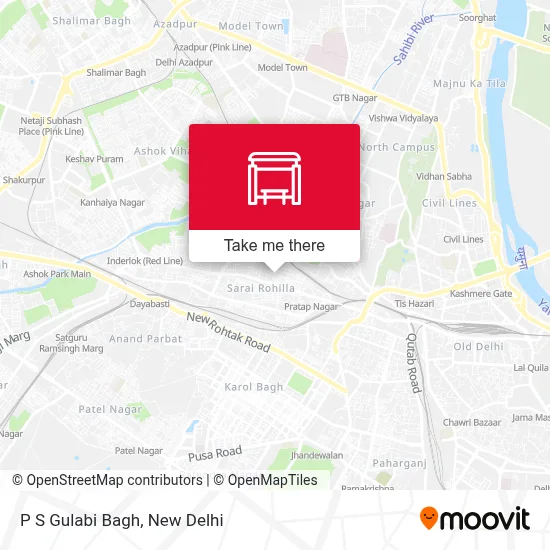 P S Gulabi Bagh map