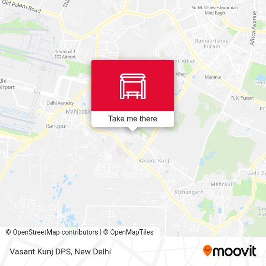 Vasant Kunj DPS map