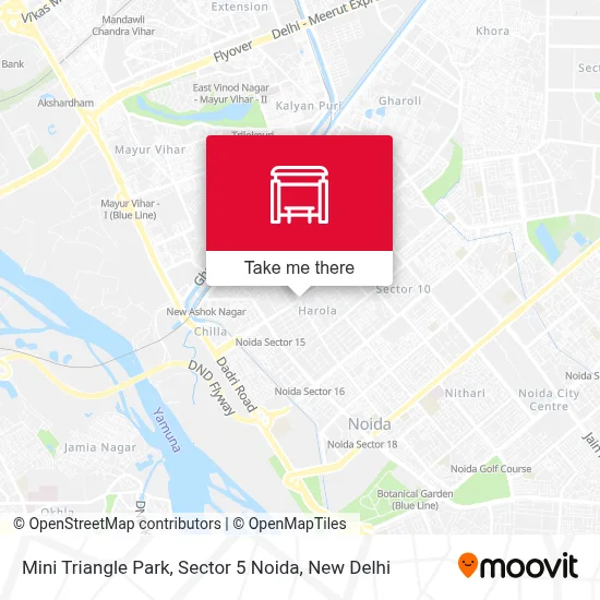 Mini Triangle Park, Sector 5 Noida map