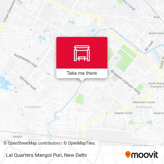 Lal Quarters  Mangol Puri map