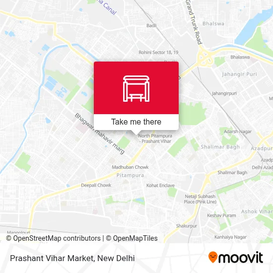 Prashant Vihar Market map