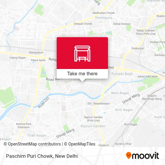 Paschim Puri Chowk map
