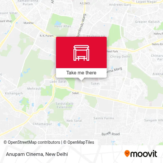 Anupam Cinema map