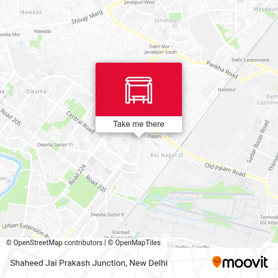 Shaheed Jai Prakash Chowk map