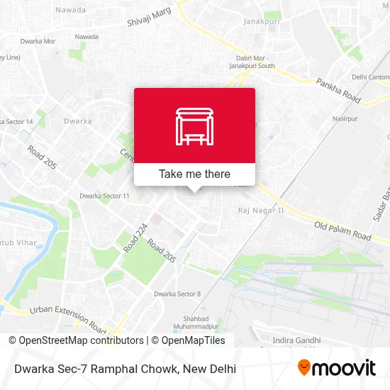 Dwarka Sec-7 Ramphal Chowk map