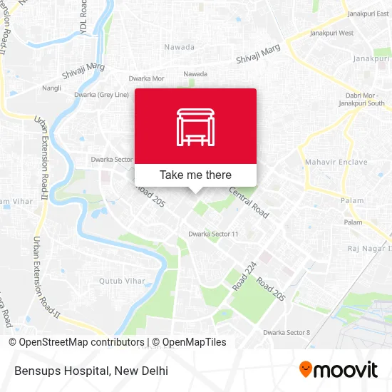 Bensups Hospital map