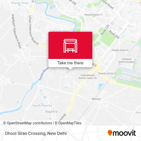 Dhool Siras Crossing map