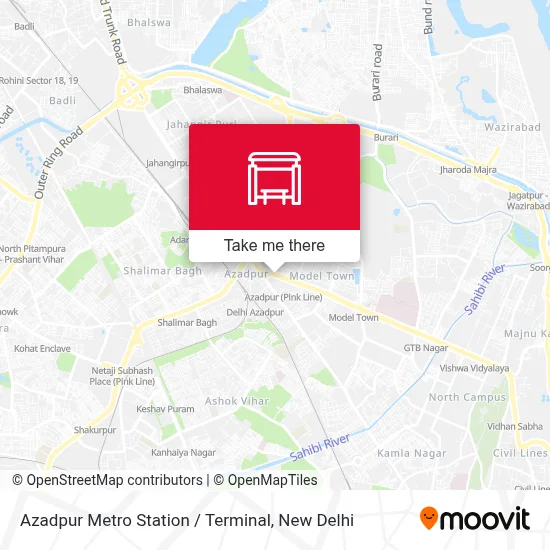Azadpur Metro Station / Terminal map