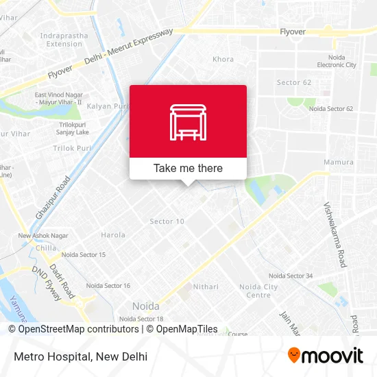 Metro Hospital map