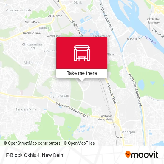 F-Block Okhla-I map