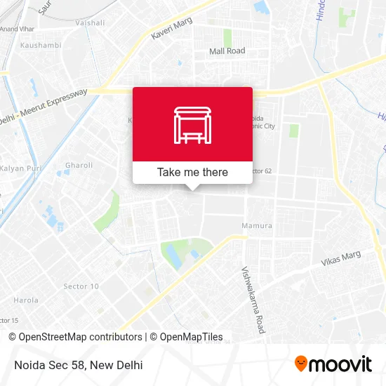 Noida Sec 58 map