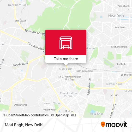 Moti Bagh map