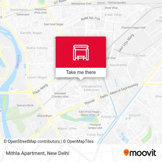 Mithla Apartment map