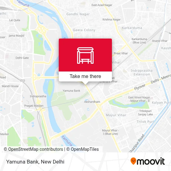 Yamuna Bank map