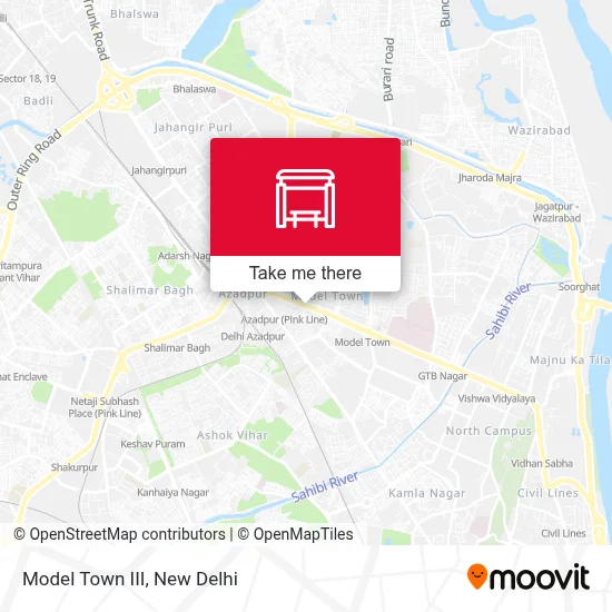 Model Town III map