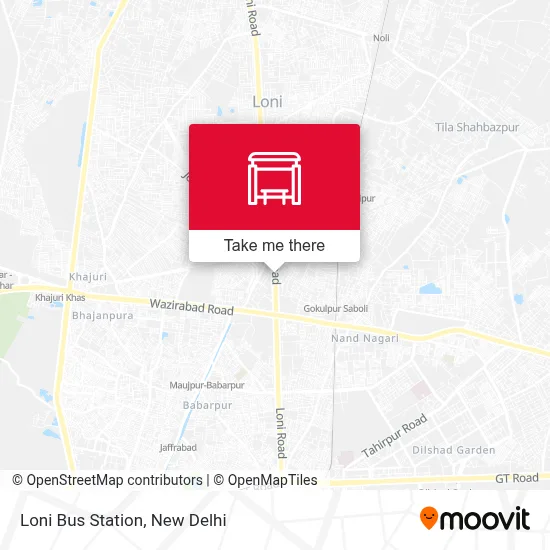 Loni Bus Station map