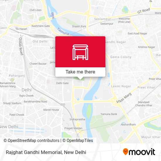 Rajghat Gandhi Darshan map