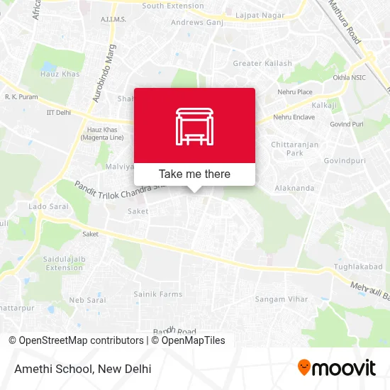 Amethi School map