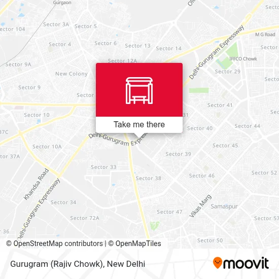 Gurugram (Rajiv Chowk) map