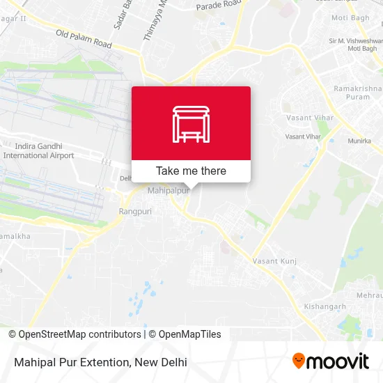 Mahipal Pur Extention map