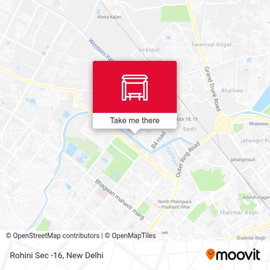 Rohini Sec -16 map