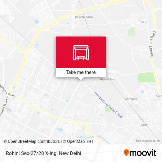 Rohini Sec-27/28 X-Ing map