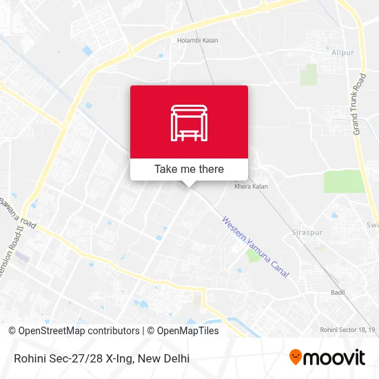 Rohini Sec-27/28 X-Ing map