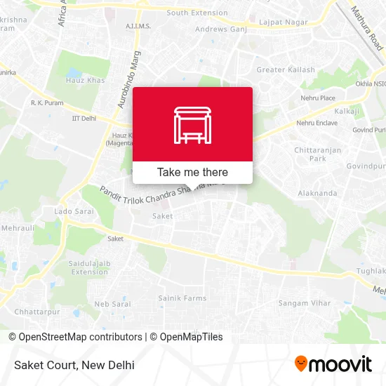 Saket Court map