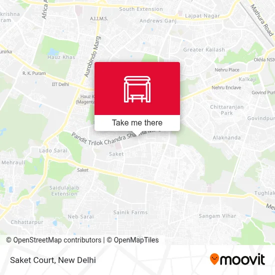 Saket Court map