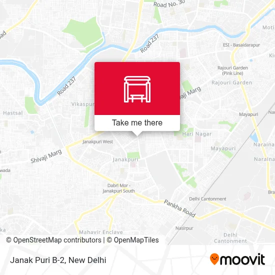 Janak Puri B-2 map