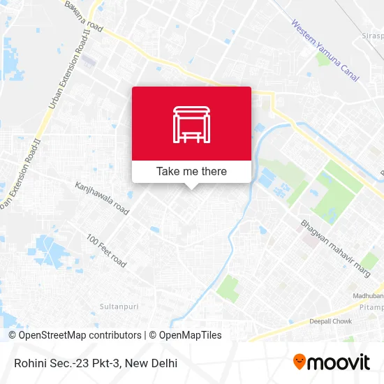 Rohini Sec.-23 Pkt-3 map