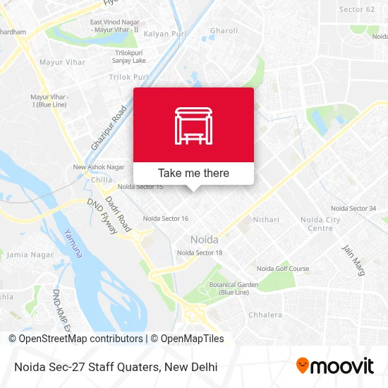Noida Sec-27 Staff Quaters map