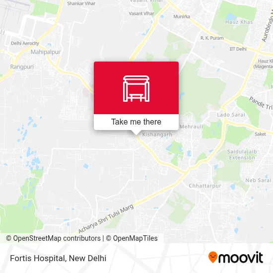 Fortis Hospital map