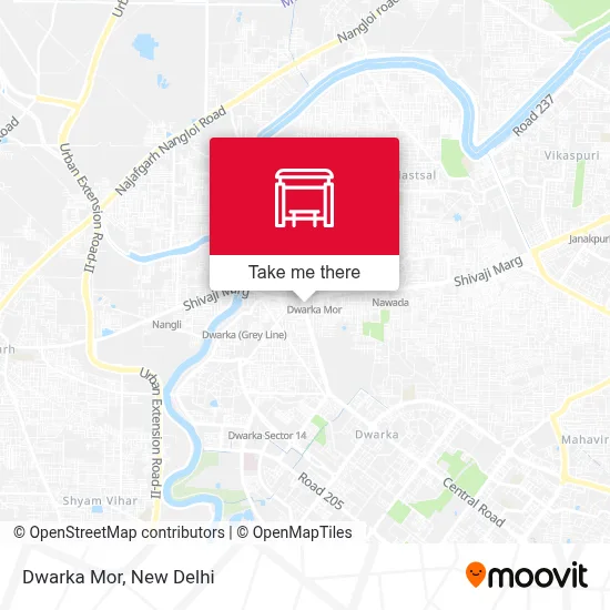 Dwarka Mor map