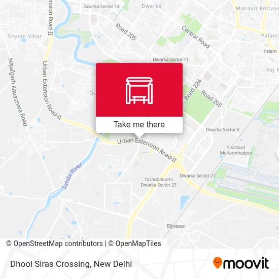 Dhool Siras Crossing map