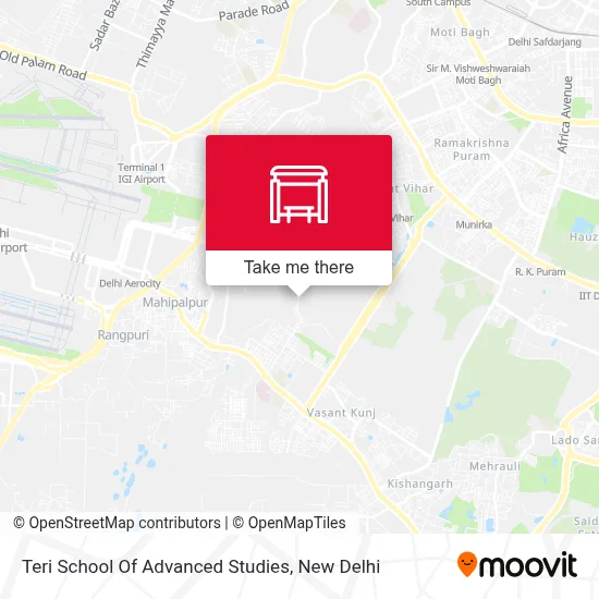 Teri School Of Advanced Studies map