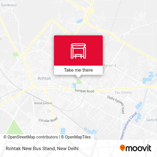 Rohtak New Bus Stand map