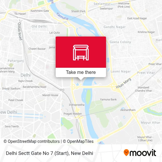 Delhi Sectt Gate No 7 (Start) map