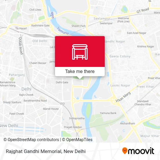 Rajghat Gandhi Darshan map