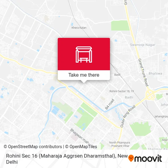 Rohini Sec 16 (Maharaja Aggrsen Dharamsthal) map