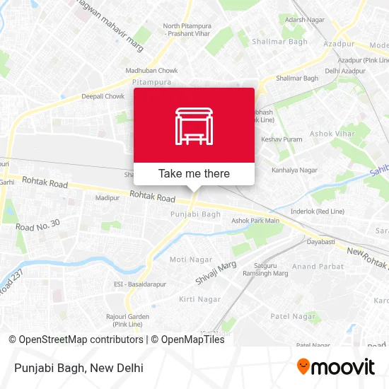 Punjabi Bagh map
