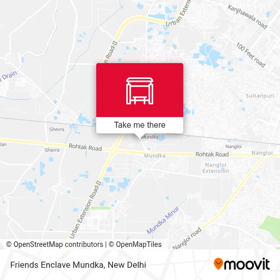 Friends Enclave Mundka map