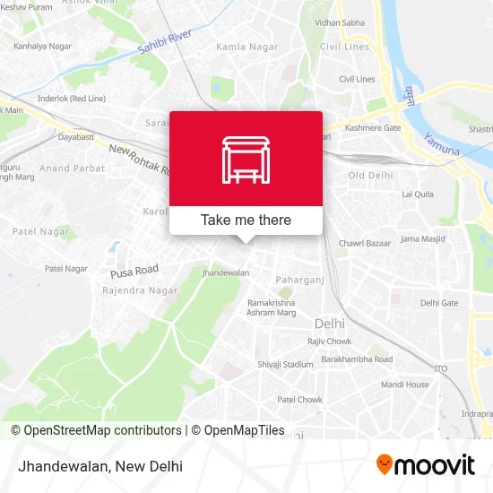 Jhandewalan map