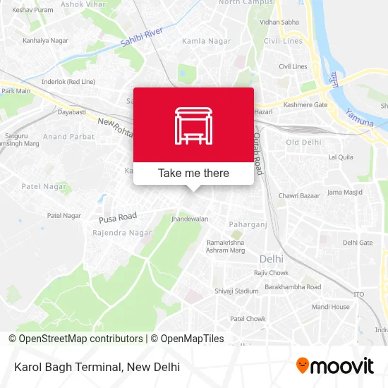 Karol Bagh Terminal map