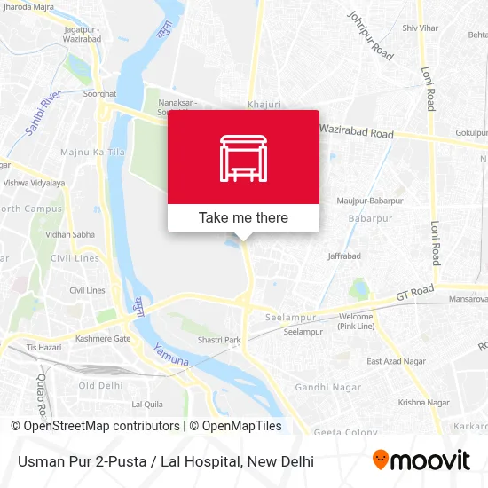 Usman Pur 2-Pusta / Lal Hospital map