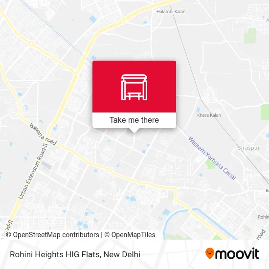 Rohini Heights HIG Flats map