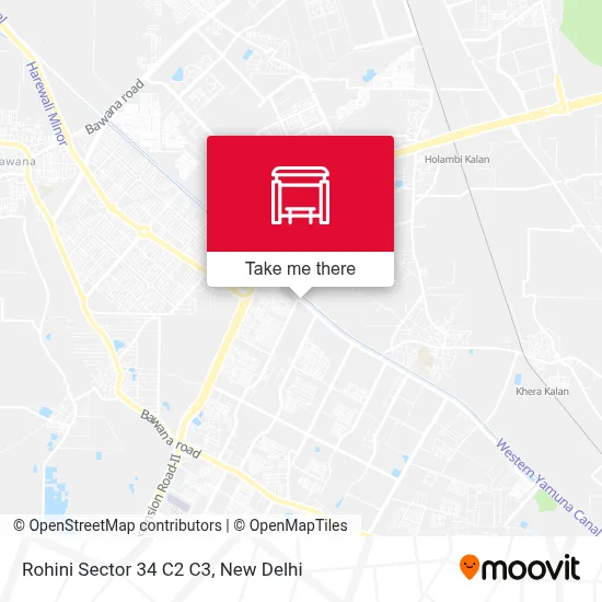 Rohini Sector 34 C2 C3 map